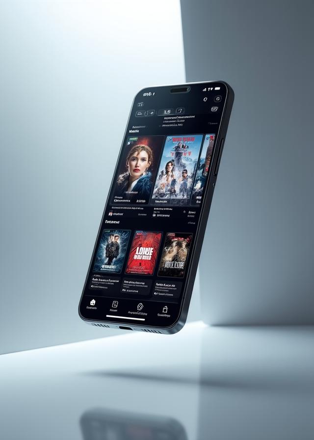 Lumina Film Android App Interface on a modern smartphone