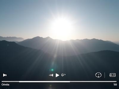 Minimalist video player interface