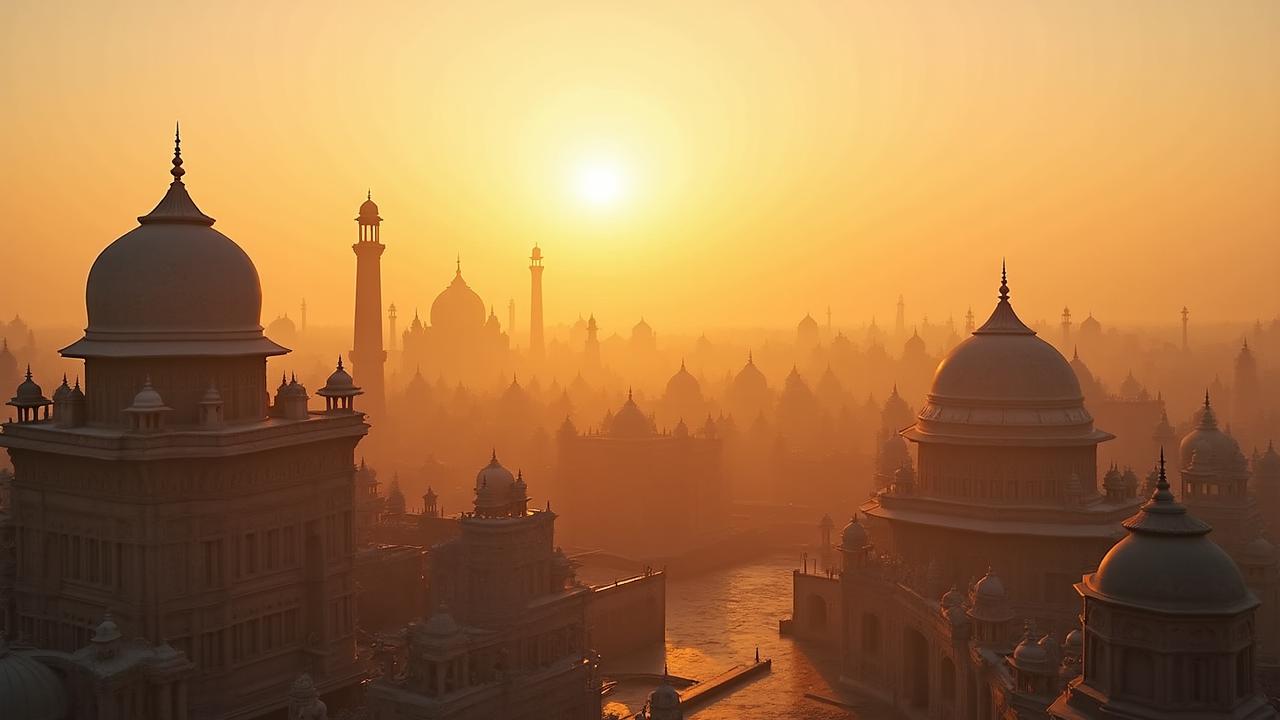 Cinematic montage representing diverse world cultures and international cinema style